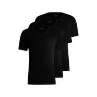 Three-pack of logo-embroidered T-shirts in cotton, Hugo boss