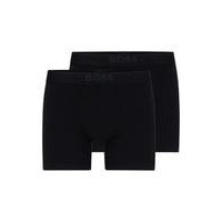 Two-pack of stretch-modal boxer briefs with logo, Hugo boss