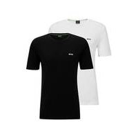 Two-pack of logo T-shirts in stretch cotton, Hugo boss