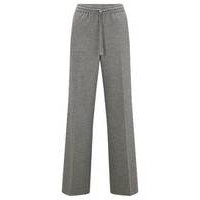 Relaxed-fit trousers in melange stretch jersey, Hugo boss