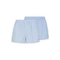 Two-pack of cotton pyjama shorts with embroidered logo, Hugo boss