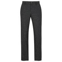 Micro-pattern trousers in a wool blend with silk, Hugo boss