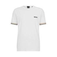 BOSS x Matteo Berrettini logo crew-neck T-shirt with signature stripes, Hugo boss