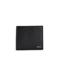 Structured wallet with signature stripe and logo detail, Hugo boss