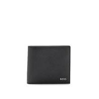 Document case in recycled fabric with logo plate, Hugo boss