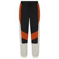 Colour-blocked tracksuit bottoms with logo print, Hugo boss