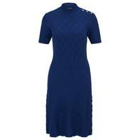 Short-sleeved dress with knitted structure, Hugo boss