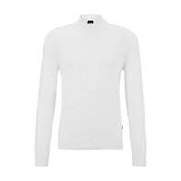 Cotton-jersey sweater with mock neckline, Hugo boss