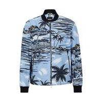 Printed zip-up bomber jacket, Hugo boss