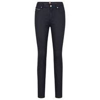 Regular-fit jeans in satin-stretch denim, Hugo boss