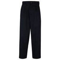 Relaxed-fit regular-rise trousers in stretch gabardine, Hugo boss