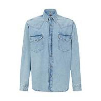 Relaxed-fit shirt in pure-cotton denim, Hugo boss