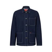 Cotton-denim jacket with patch pockets, Hugo boss