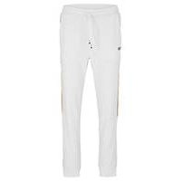 BOSS x Matteo Berrettini Stretch-jersey tracksuit bottoms with signature-stripe tape, Hugo boss