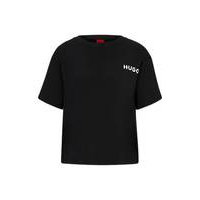 Relaxed-fit pyjama T-shirt with printed logo, Hugo boss