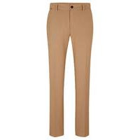 Slim-fit trousers in micro-patterned performance-stretch cloth, Hugo boss