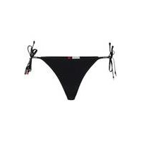 Tie-side bikini bottoms with logo print, Hugo boss