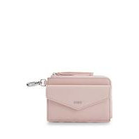 Faux-leather card holder with zip and flap pockets, Hugo boss