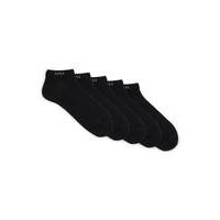 Five-pack of cotton-blend ankle socks with branding, Hugo boss