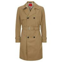 Water-repellent trench coat with belted closure, Hugo boss