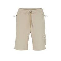 Advanced-stretch cotton-blend shorts with zipped pockets, Hugo boss