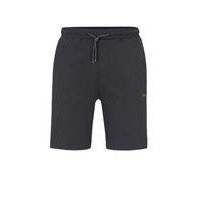 Stretch-cotton-blend shorts with tape trims, Hugo boss