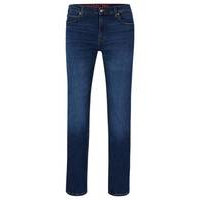 Slim-fit jeans in blue comfort-stretch denim, Hugo boss