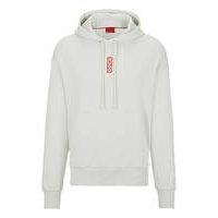 Relaxed-fit cotton hoodie with marker-inspired logos, Hugo boss