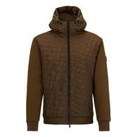Hybrid zip-up hoodie with padded front, Hugo boss