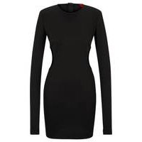 Long-sleeved jersey dress with side cut-outs, Hugo boss