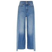 Straight-fit jeans in two-tone blue denim, Hugo boss