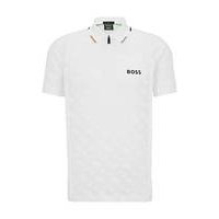 BOSS x Matteo Berrettini slim-fit monogrammed polo shirt, Hugo boss