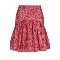 Flounce-hem mini skirt with floral print, Hugo boss