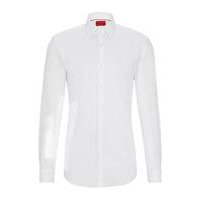 Slim-fit shirt in structured cotton dobby, Hugo boss