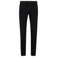 Slim-fit jeans in stretch-denim gabardine, Hugo boss