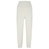 Cuffed tracksuit bottoms with ruched waistband, Hugo boss