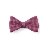 Pure-silk bow tie with jacquard-woven micro pattern, Hugo boss