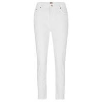 High-waisted jeans in comfort-stretch denim, Hugo boss