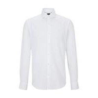 Regular-fit shirt in structured organic cotton, Hugo boss