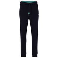 Regular-fit tracksuit bottoms with multi-coloured logos, Hugo boss