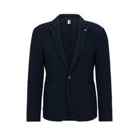 Slim-fit jacket in a structured cotton blend, Hugo boss