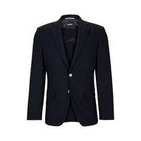 Slim-fit jacket in herringbone cotton and virgin wool, Hugo boss