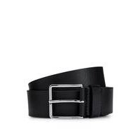 Italian-leather belt with branded pin buckle, Hugo boss
