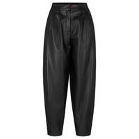 Baggy-fit trousers in synthetic coated fabric, Hugo boss