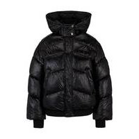 Hooded puffer jacket with metallic effect, Hugo boss