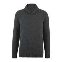 Regular-fit structured sweater with shawl collar, Hugo boss