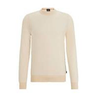 Cotton-blend sweater in two-tone knitted jacquard, Hugo boss