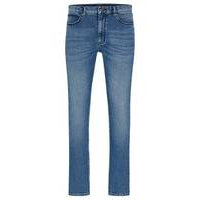 Extra-slim-fit jeans in blue super-soft denim, Hugo boss