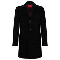 Slim-fit button-up coat in cashmere, Hugo boss