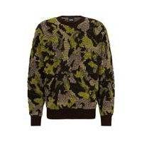 Relaxed-fit sweater with seasonal graphic pattern, Hugo boss